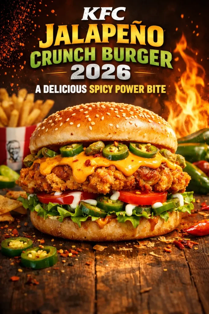 KFC Jalapeño Crunch Burger 2026 A Delicious Spicy Power Bite