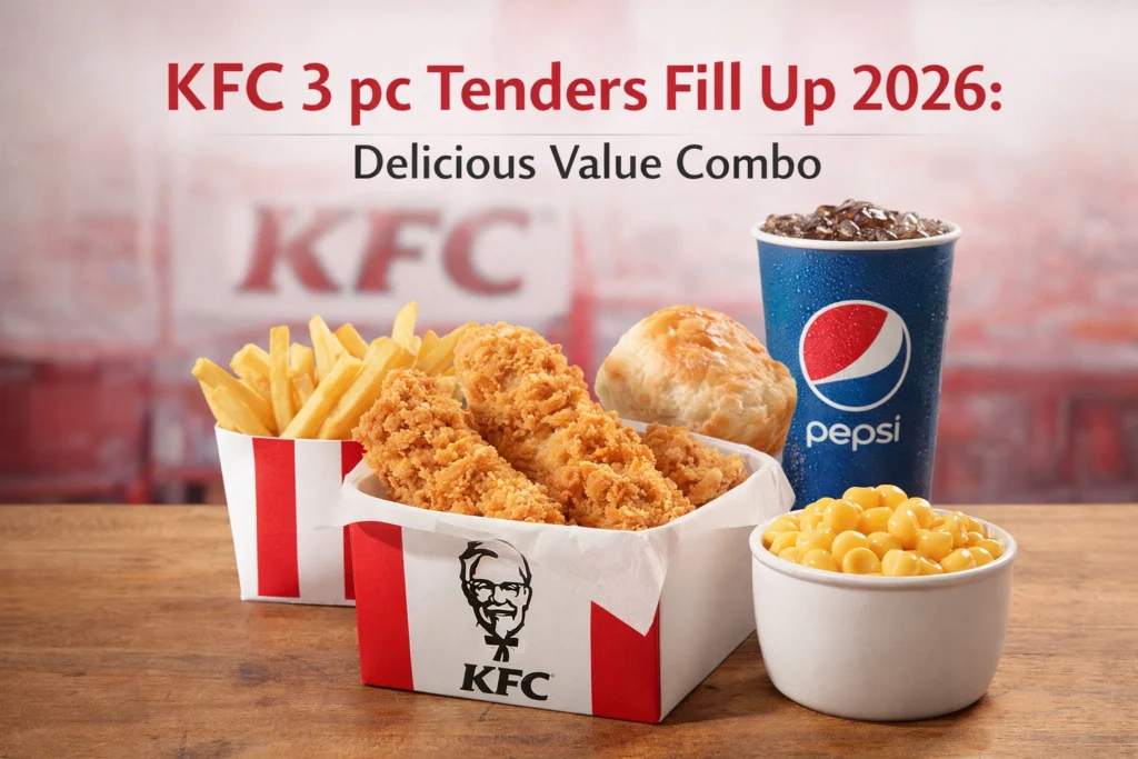 KFC 3 pc Tenders Fill Up 2026: Delicious Value Combo