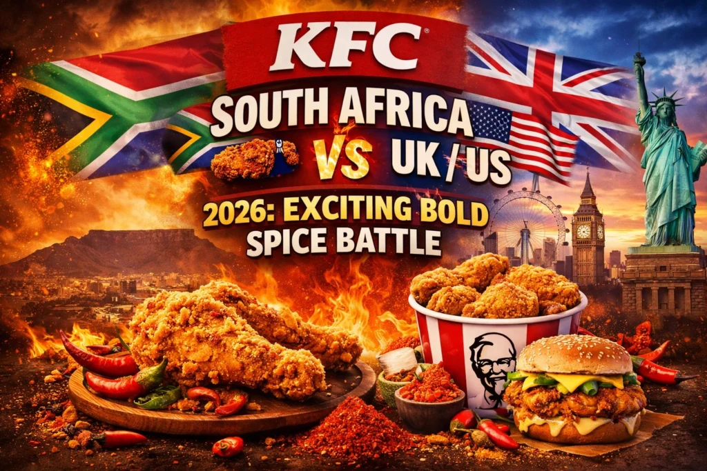 KFC South Africa vs UK/US 2026: Exciting Bold Spice Battle
