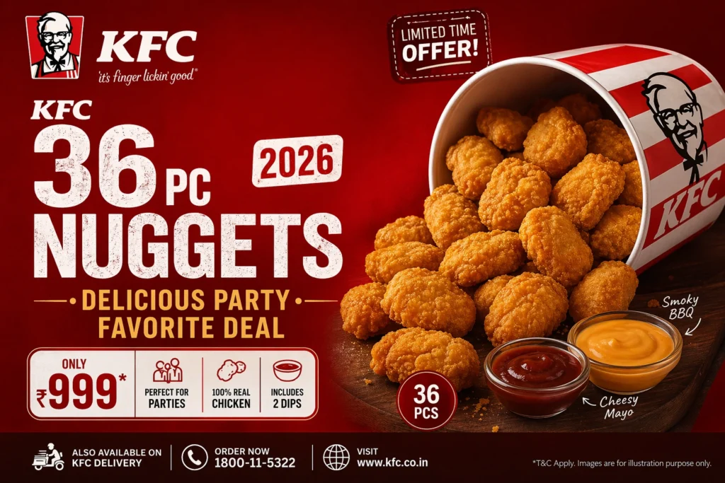 KFC 36 pc Nuggets 2026: Delicious Party Favorite Deal