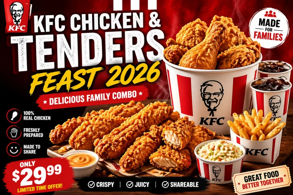 KFC Chicken and Tenders Feast 2026: Delicious Family Combo