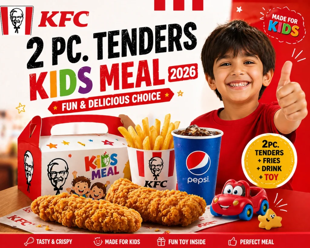 KFC 2 pc. Tenders Kids Meal 2026: Fun & Delicious Choice