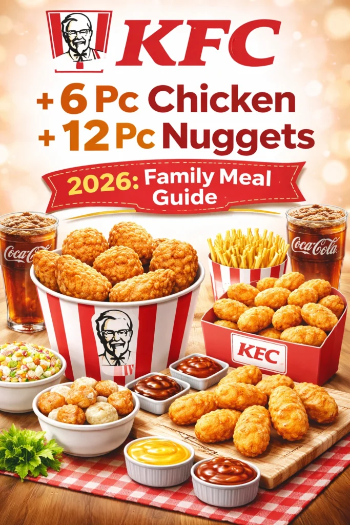 KFC 6 Pc Chicken + 12 Pc Nuggets 2026: Family Meal Guide,