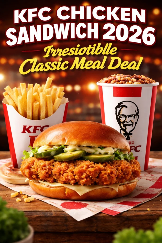 KFC Chicken Sandwich 2026: Irresistible Classic Meal Deal