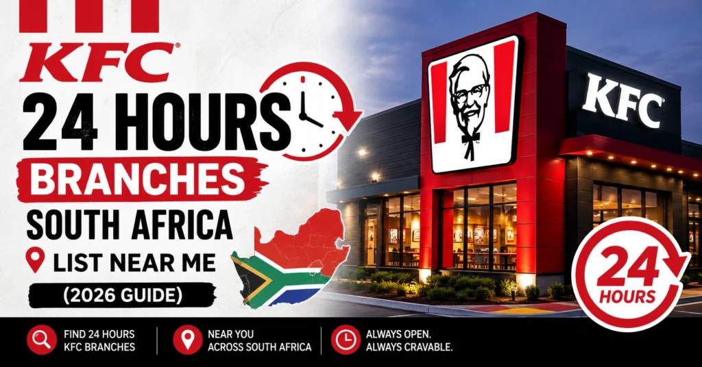 KFC 24 Hours Branches South Africa List Near Me (2026 Guide)