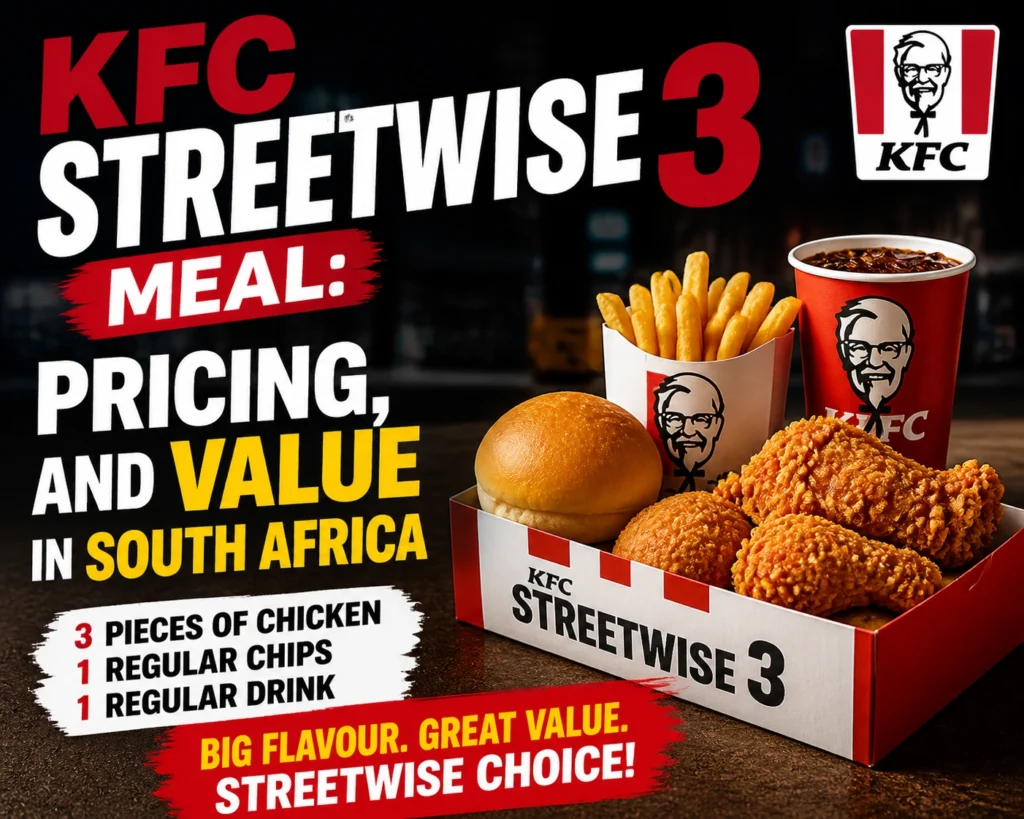 KFC Streetwise 3 Meal: Pricing, and Value in South Africa
