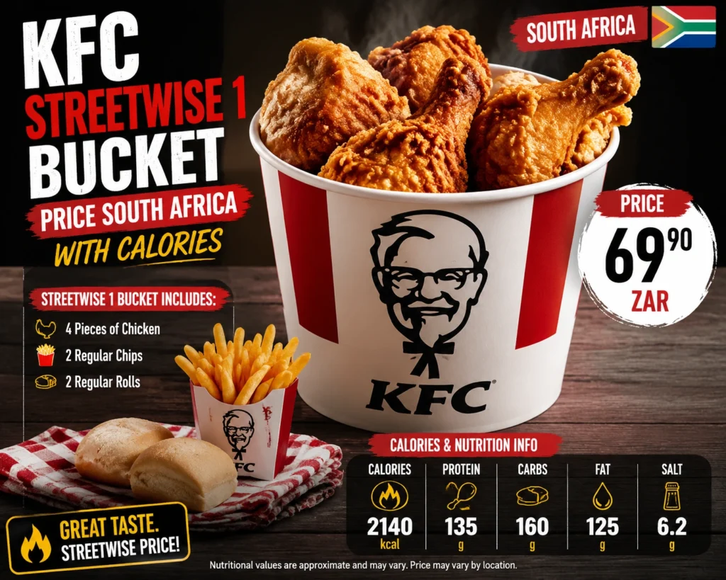 Kfc Streetwise 1 Bucket Price South Africa With Calories