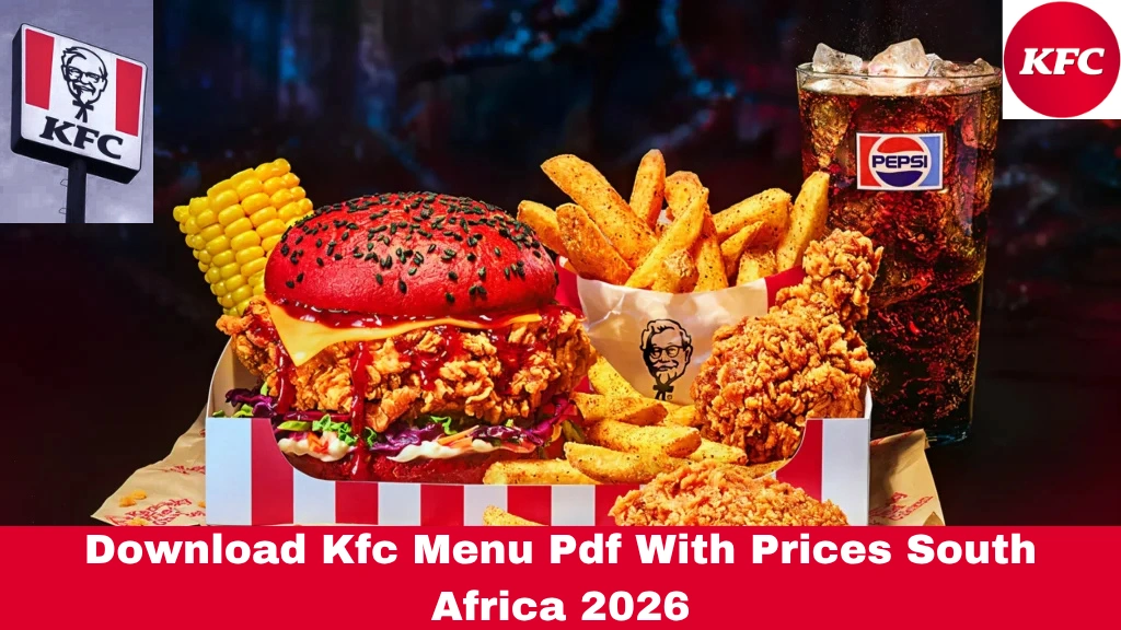 Download Kfc Menu Pdf With Prices South Africa 2026